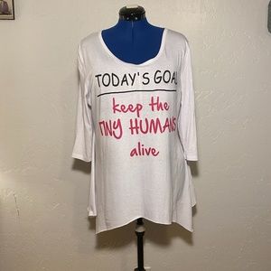 City Life asymmetrical blouse , size 2X.